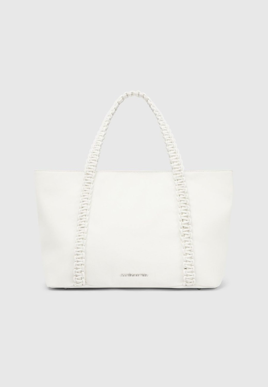 Maniere De Voir Vegan Leather Rope Strap Tote Bag | Bags