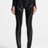 Maniere De Voir Chrome Piped Contour Leggings | Matching Sets