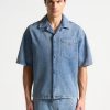 Maniere De Voir Boxy Denim Revere Shirt | Short Sets