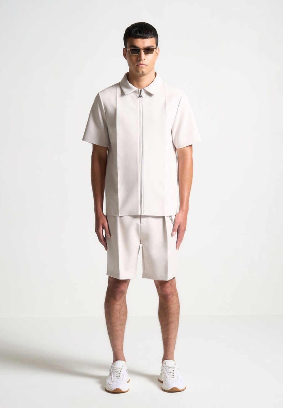 Maniere De Voir Tailored Shirt With Crease | Short Sets