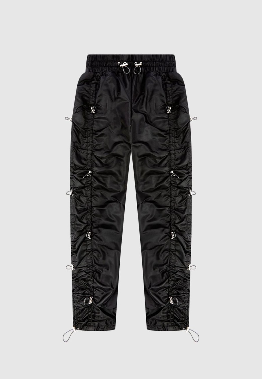 Maniere De Voir Nylon Bungee Ruched Cargo Pants | Cargo Pants & Joggers