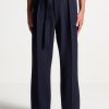 Maniere De Voir Textured Belted Tailored Trousers | Formal Trousers