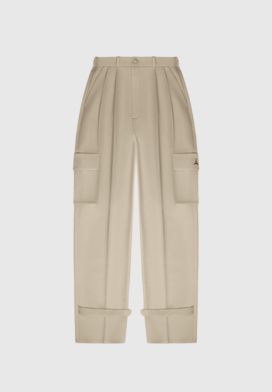 Maniere De Voir Tailored Pleated Cargo Trousers | Matching Sets