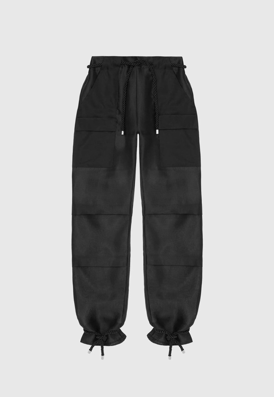 Maniere De Voir Organza Cargo Trousers | Trousers