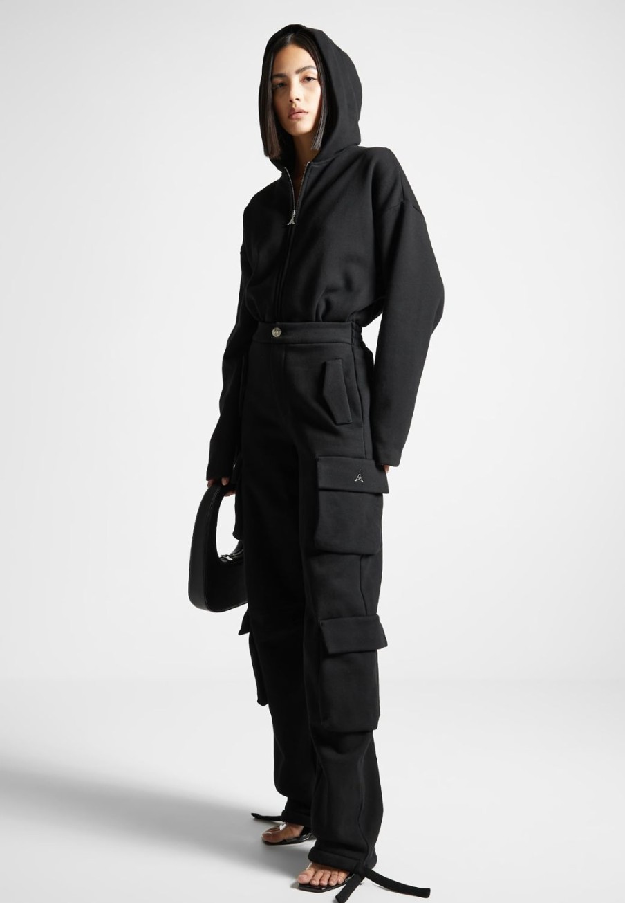 Maniere De Voir Hooded Cargo Jumpsuit | Jumpsuits & Playsuits