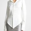 Maniere De Voir Angled Satin Shirt | Shirts