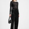 Maniere De Voir Velvet Tailored Pleated Trousers | Trousers