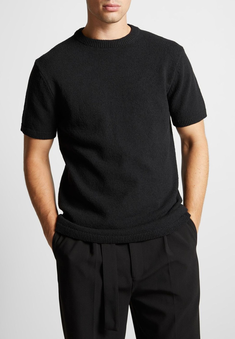 Maniere De Voir Boucle Knit Regular Fit T-Shirt | T-Shirts & Tops