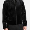 Maniere De Voir Velvet Jacket With Contrast Piping | Jackets