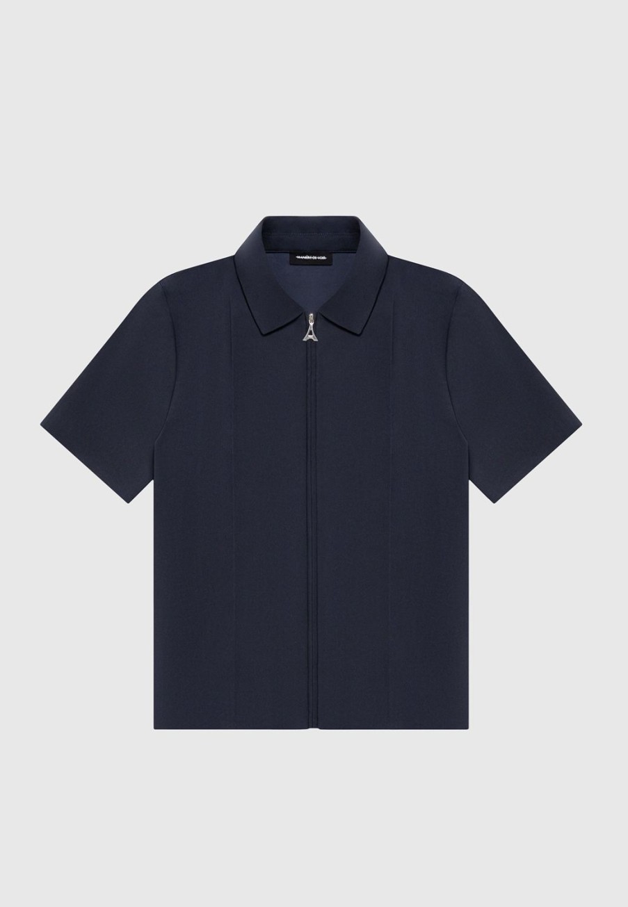 Maniere De Voir Tailored Shirt With Crease | Shirts