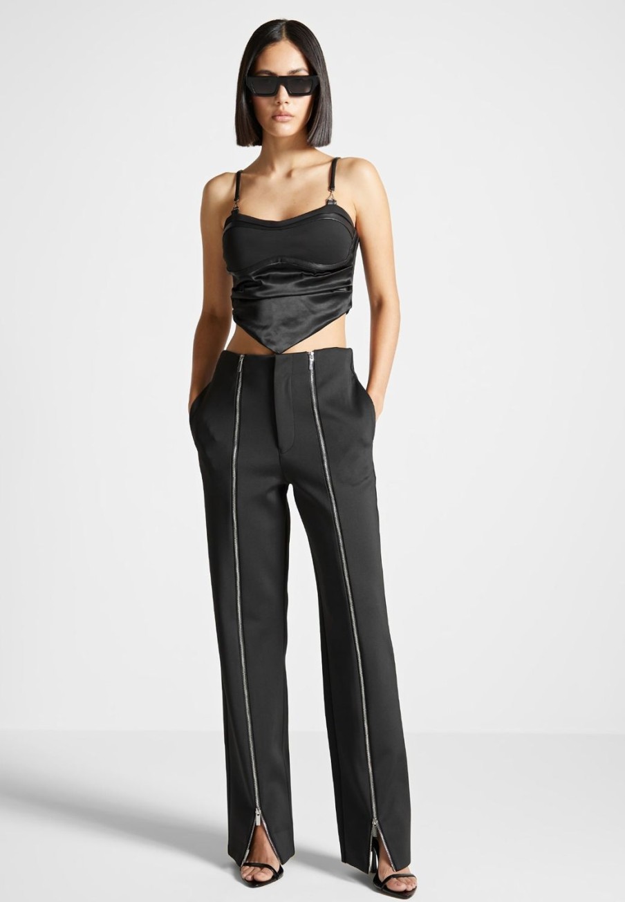 Maniere De Voir Zip Neoprene Trousers | Trousers