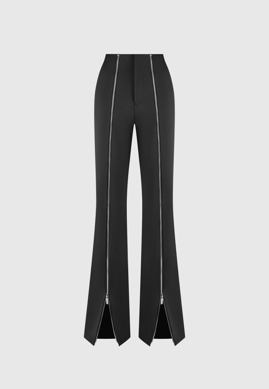 Maniere De Voir Zip Neoprene Trousers | Trousers