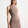 Maniere De Voir Asymmetric Knit Mini Dress | Knitwear