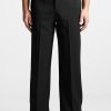 Maniere De Voir Straight Leg Buttoned Cuff Trousers | Modern Tailoring