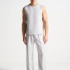 Maniere De Voir Textured Tailored Trousers | Modern Tailoring