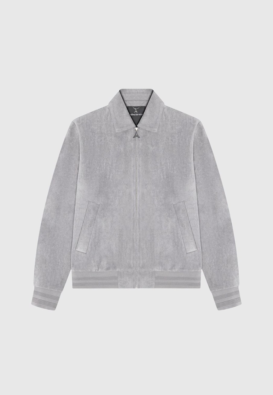 Maniere De Voir Vegan Suede Bomber Jacket | Jackets