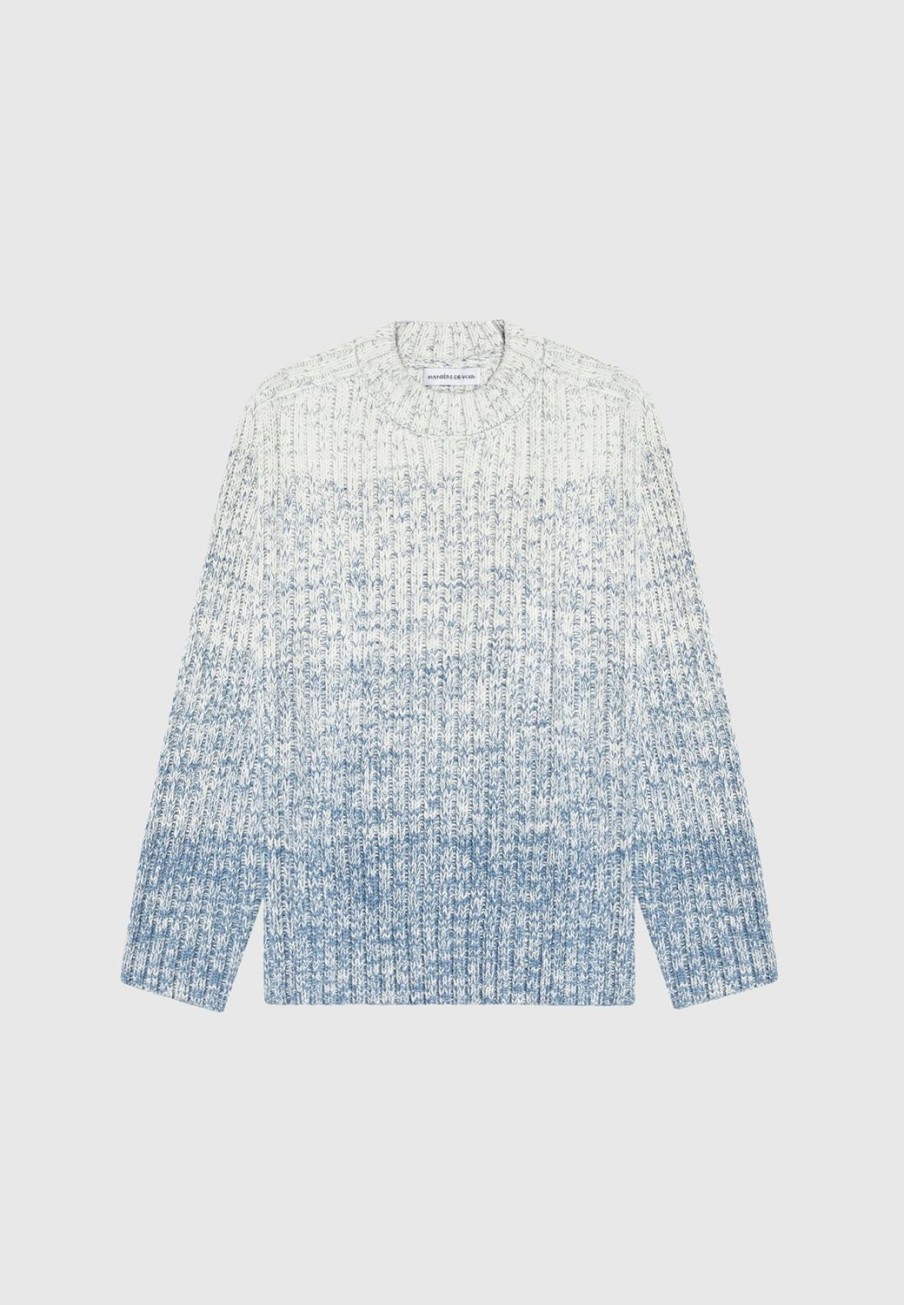 Maniere De Voir Ombre Chunky Knit Jumper - Off | Knitwear