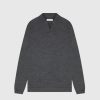 Maniere De Voir Merino Wool Long Sleeve Revere Polo Shirt | Polo Tops