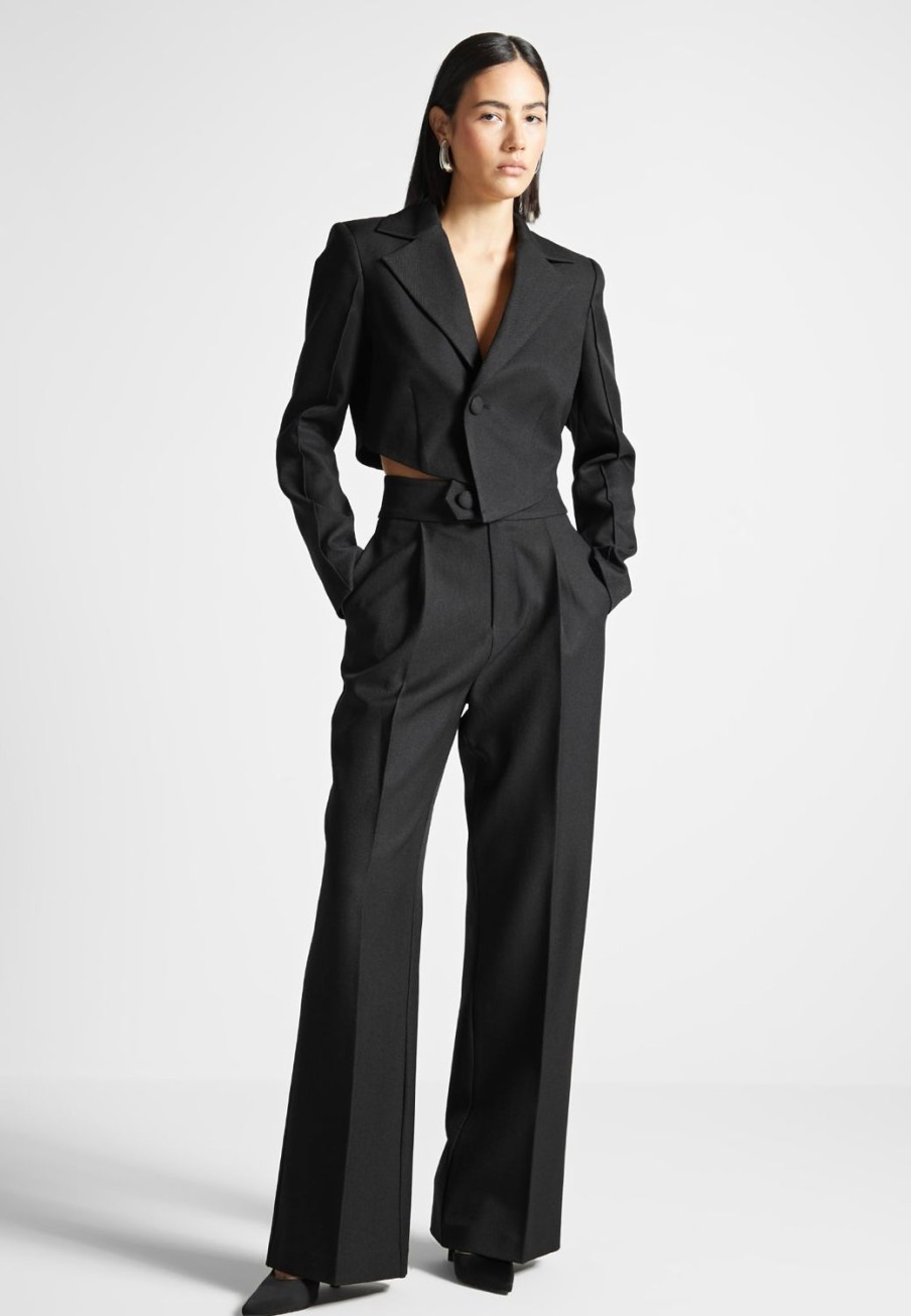 Maniere De Voir High Waisted Tailored Trousers | Matching Sets