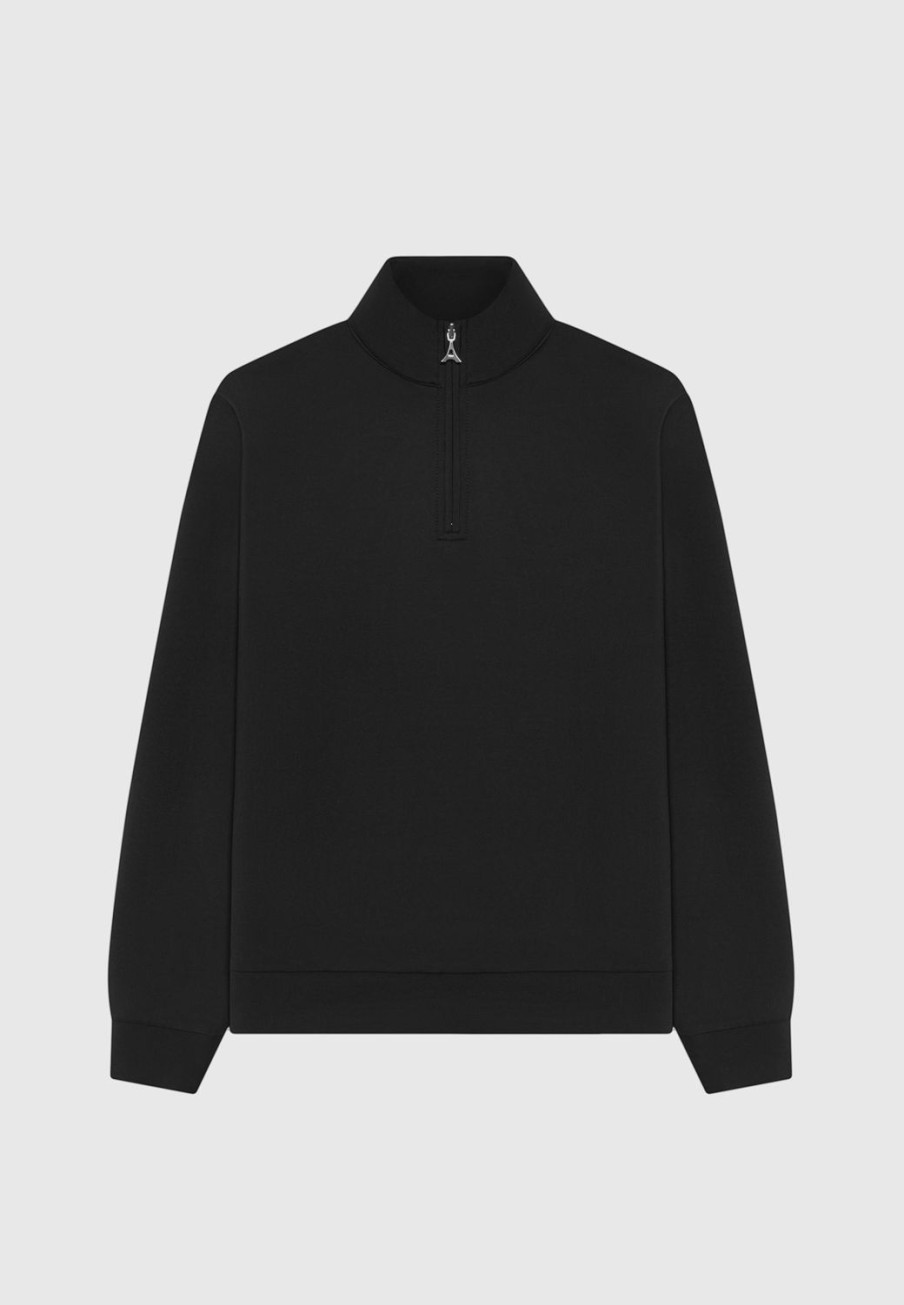 Maniere De Voir Eternel Neoprene High Neck Zip Jumper | Casual Co-Ords