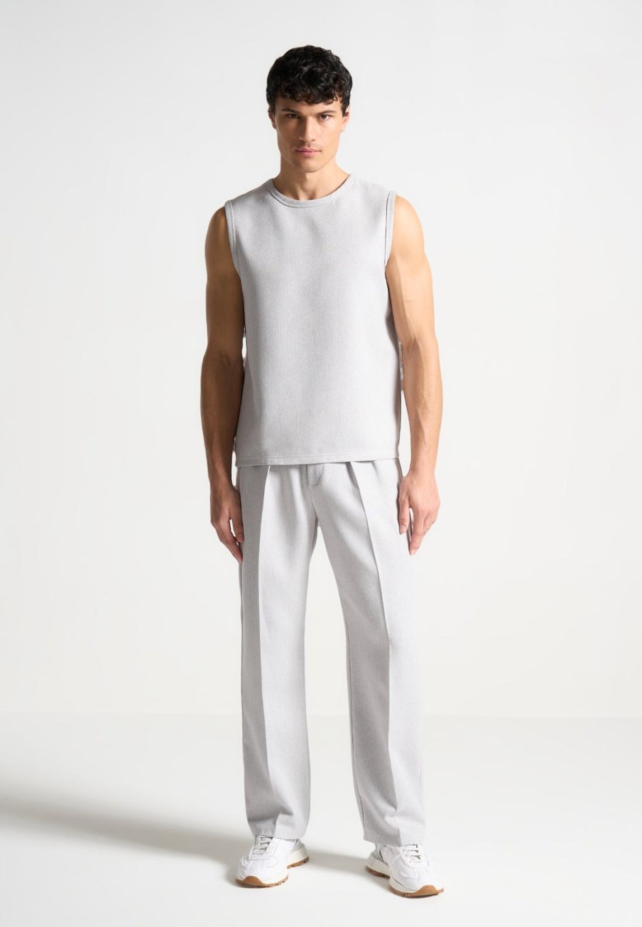 Maniere De Voir Textured Tailored Trousers | Formal Trousers