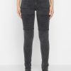 Maniere De Voir Ribbed Biker Skinny Jeans | Jeans