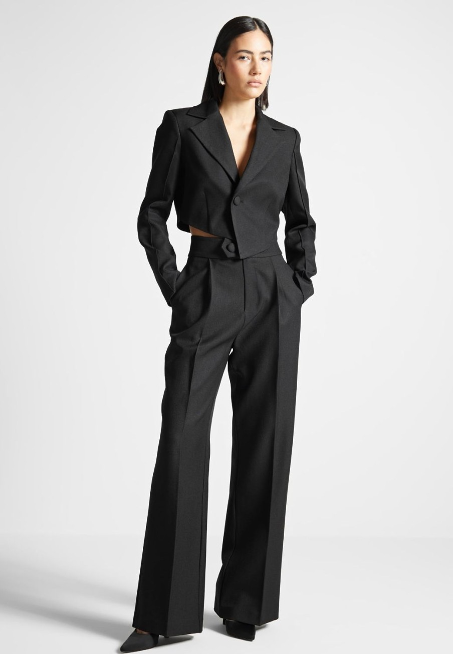 Maniere De Voir High Waisted Tailored Trousers | Trousers