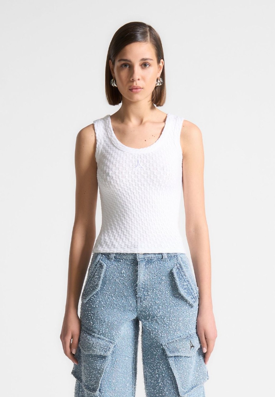 Maniere De Voir Limited Edition Eiffel Knitted Tank Top | Knitwear