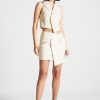 Maniere De Voir Tailored Asymmetric Mini Skirt | Matching Sets