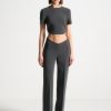 Maniere De Voir Curved Waist Tailored Trousers | Matching Sets