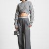 Maniere De Voir Cropped Cable Knit Jumper | Knitwear