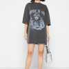 Maniere De Voir Oversized Rhinestone T-Shirt Dress | Dresses