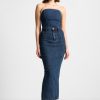 Maniere De Voir Denim Midaxi Skirt | Skirts