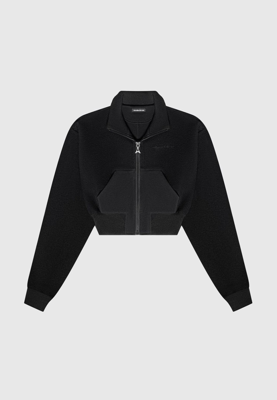 Maniere De Voir Zip Through Loopback Track Jacket | Tracksuits