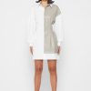 Maniere De Voir Half Vegan Leather Shirt Dress | Dresses