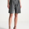 Maniere De Voir Pinstripe Tailored City Shorts | Matching Sets