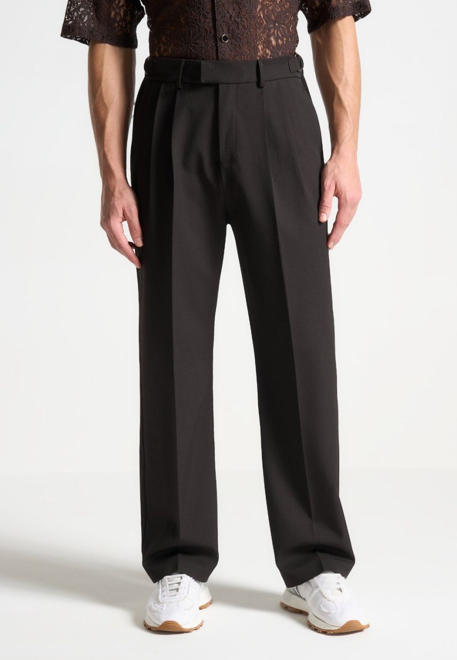 Maniere De Voir Textured Tailored Trousers | Formal Trousers