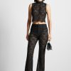 Maniere De Voir Lace Fit And Flare Trousers | Matching Sets