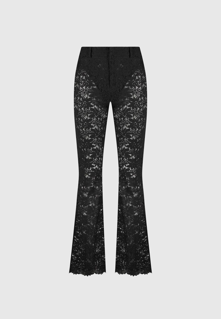 Maniere De Voir Lace Fit And Flare Trousers | Matching Sets