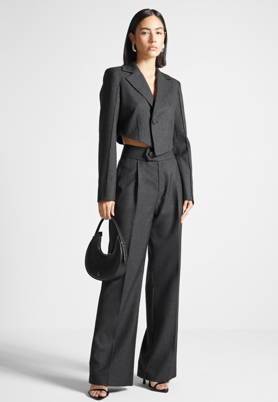 Maniere De Voir High Waisted Tailored Trousers | Trousers