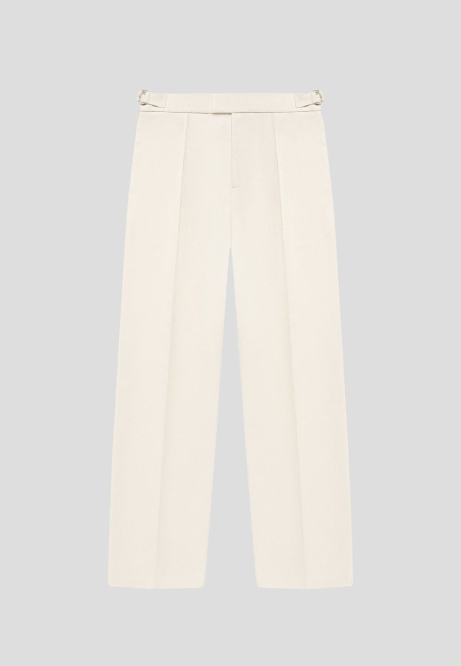 Maniere De Voir Textured Tailored Trousers | Formal Trousers