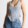 Maniere De Voir Space Dye Knit Corset Top | Tops & T Shirts