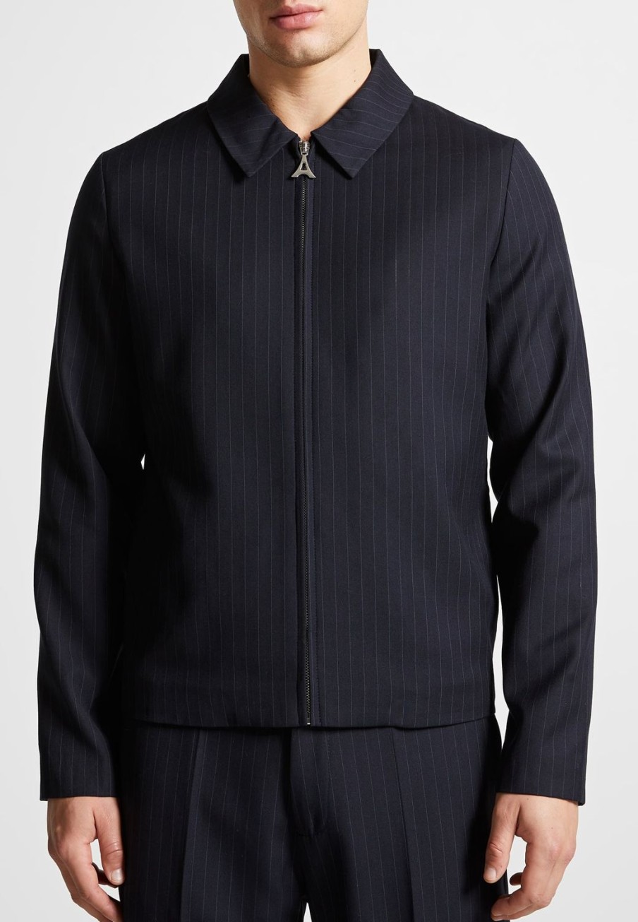 Maniere De Voir Pinstripe Tailored Jacket | Modern Tailoring