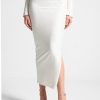 Maniere De Voir Rhinestone Bandage Midaxi Skirt | Matching Sets