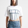 Maniere De Voir Corset T Shirt | Tops & T Shirts