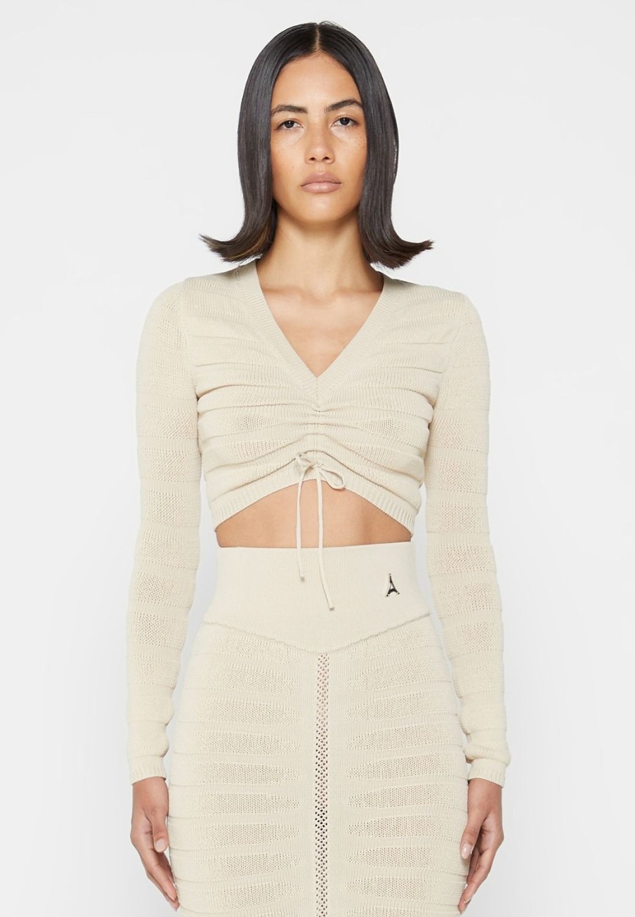 Maniere De Voir Contour Knit Long Sleeve Top | Matching Sets