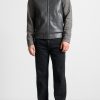 Maniere De Voir Vegan Leather & Suede Jacket - Grey | Jackets