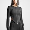 Maniere De Voir Neoprene Corset Jacket | Tops & T Shirts