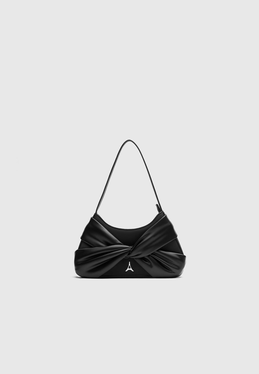 Maniere De Voir Vegan Leather Twist Bag | Bags