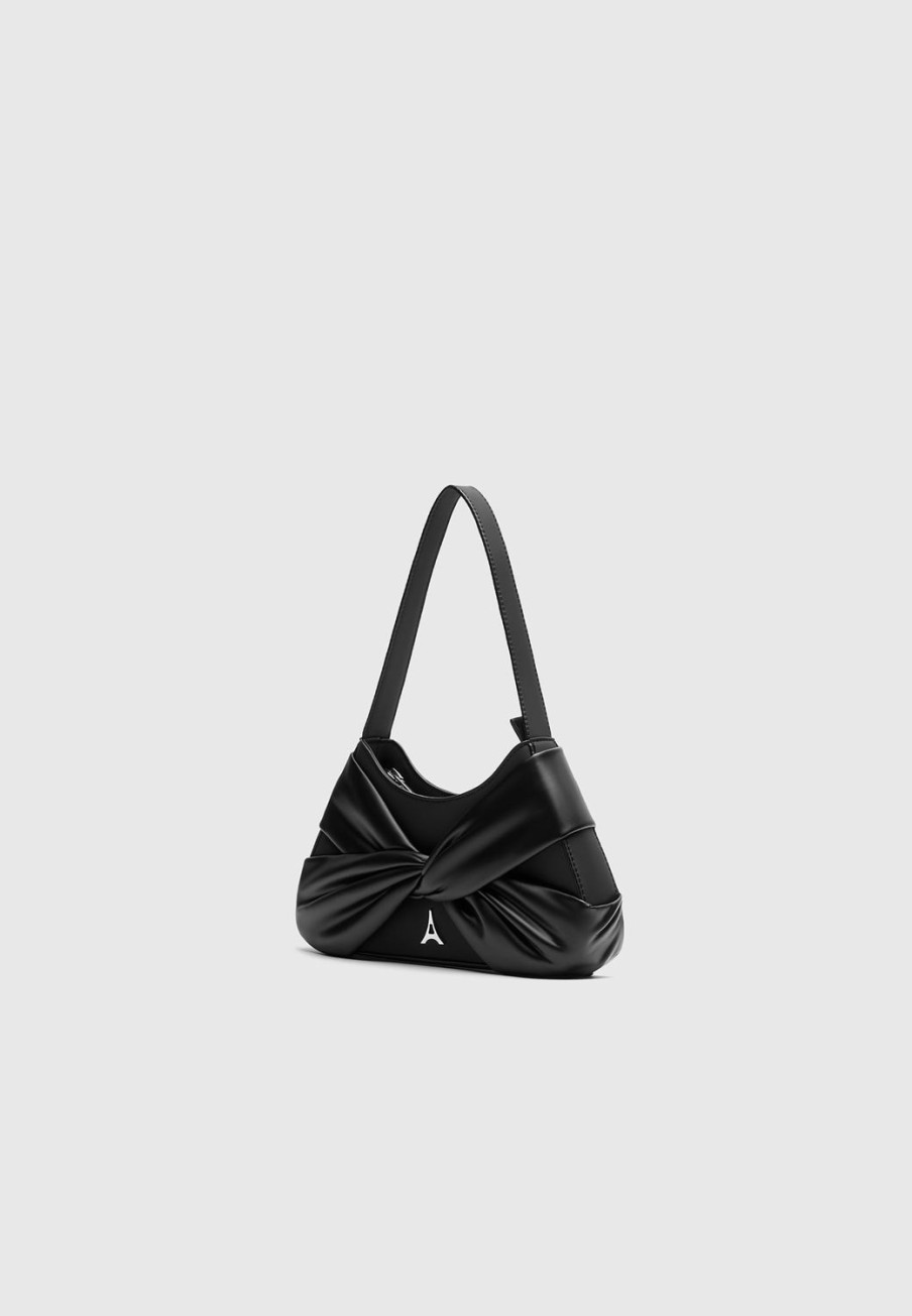 Maniere De Voir Vegan Leather Twist Bag | Bags